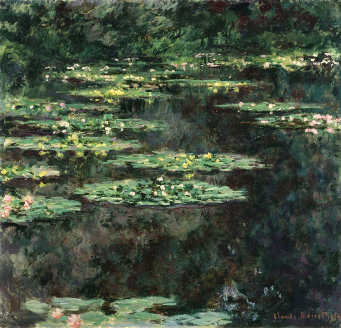 allontanarsio's tweet photo. Claude Monet's water lilies https://t.co/yrZGnrIrX7