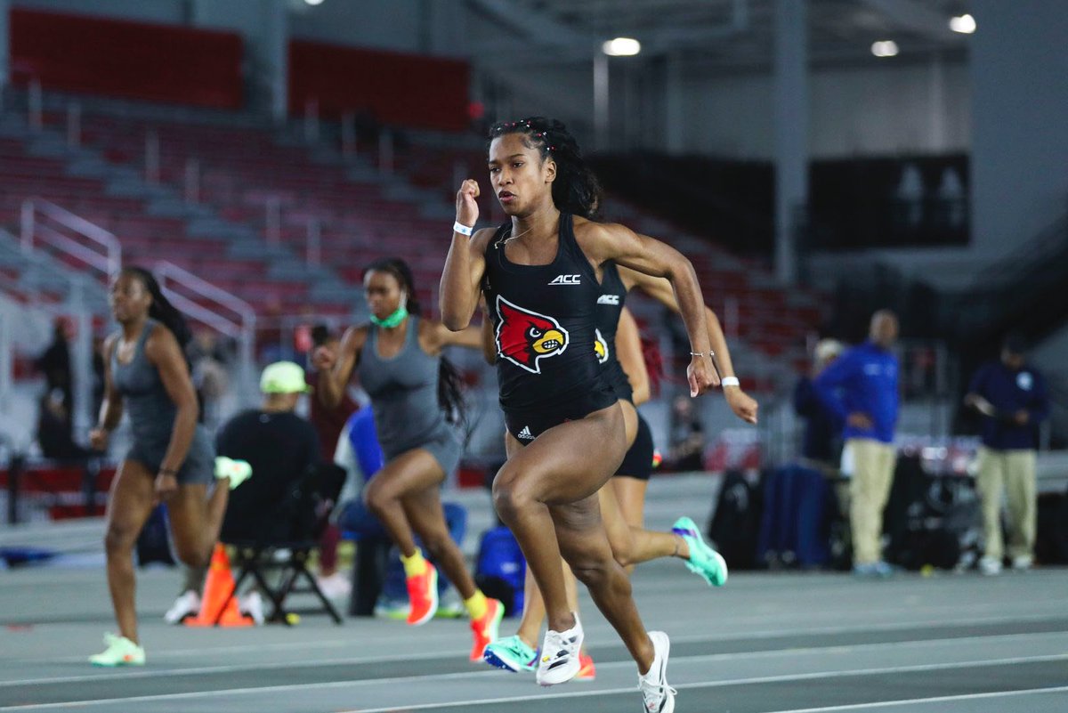 LouisvilleTFXC's tweet photo. Rewriting the record book in the women's 60m 🖊️

Olivia Jenkins ran a time of 7.49 this past weekend which ranks 9th in program history 👏

#GoCards https://t.co/OQcg3ldeqb