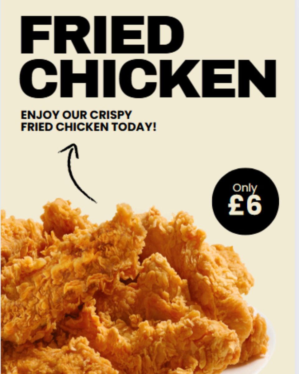 CostasFishBar's tweet photo. Indulge in the crunch of our delicious fried chicken for only £6! Grab yours today!
#food #foodporn #foodphotography #foodstagram #foodblogger #foodie #foodies #foodism #tasty #tastyfood #yum #yummy #londonfood https://t.co/yTPI9GrR6a