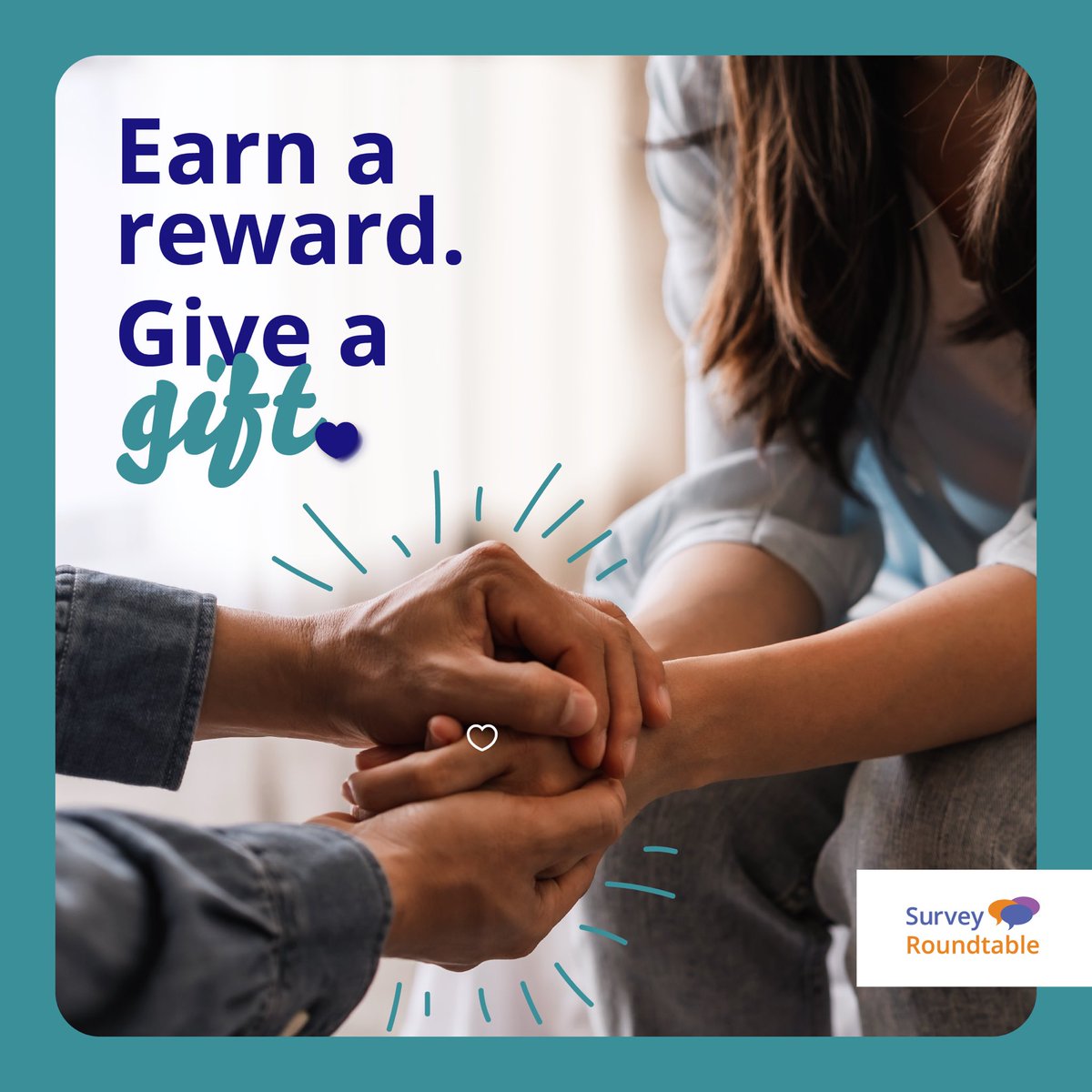 SurveyRoundtab1's tweet photo. Ready to redeem your #SRTPoints? Consider donating them to a #charity of your choice. It's an easy way to #sendlove this #valentinesday. #surveyroundtable #rewardsthatmatter https://t.co/HQHj2oy9FS