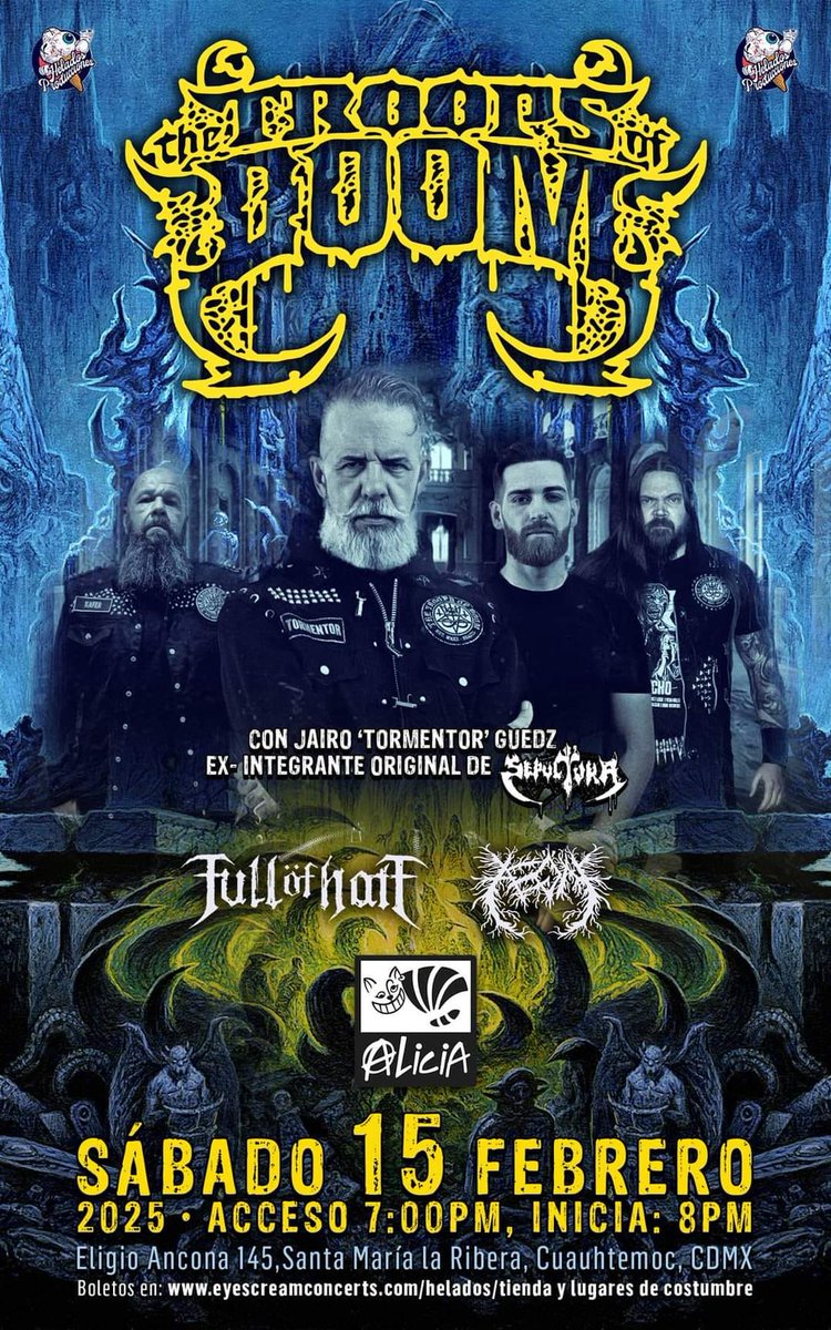 El Llamado de la Bestia (@llamadobestia) on Twitter photo 15 de Febrero en el <a href="/ForoAlicia/">Foro Alicia</a> se presenta <a href="/thetroopsofdoom/">The Troops of Doom</a> junto con <a href="/f_of_hate/">Full Öf Hate</a> y #Aeon 15 de Febrero en el <a href="/ForoAlicia/">Foro Alicia</a> se presenta <a href="/thetroopsofdoom/">The Troops of Doom</a> junto con <a href="/f_of_hate/">Full Öf Hate</a> y #Aeon