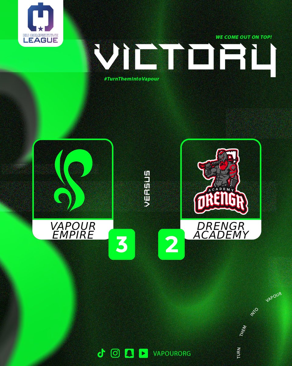 Vapour Empire continue icing up as they extend unbeaten search run to 5-0 going 3-0 in the group, holding first seed in the group!