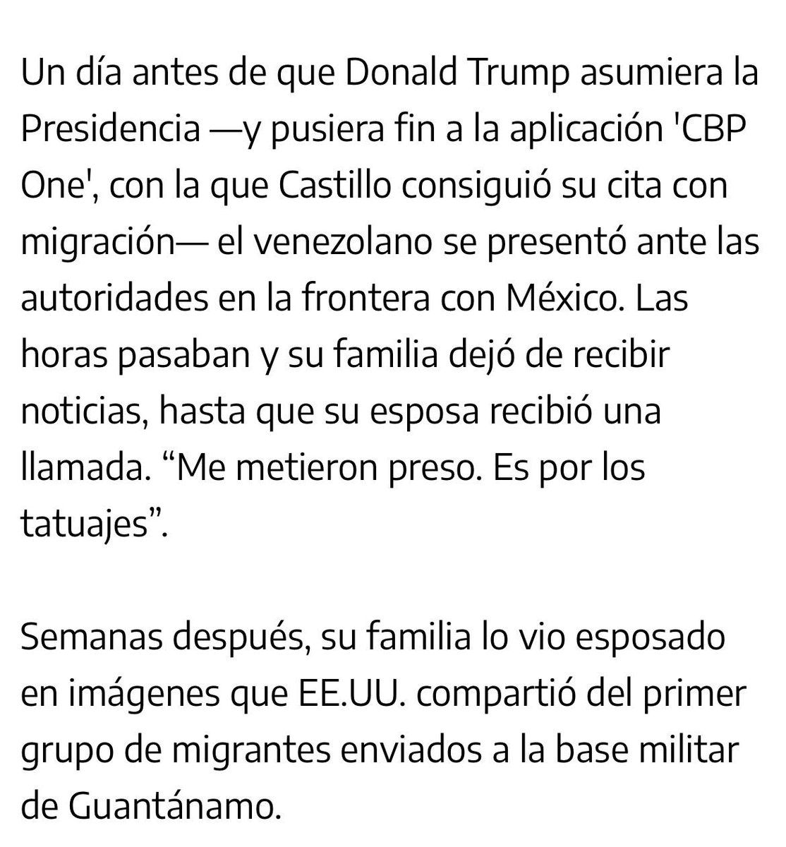 alejarcar's tweet photo. 🚨Hablé con los familiares de tres migrantes venezolanos detenidos por EE.UU. y que aseguran fueron enviados a Guantánamo. 

Defienden la inocencia de los tres hombres, que no tienen un récord criminal que los asocie con el Tren de Aragua, como afirma el Gobierno. https://t.co/EtLKptusab
