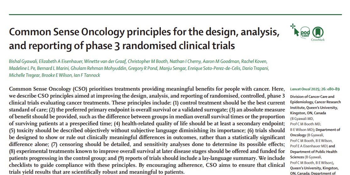 Want an entertaining, thought-provoking read to start the week? 
Take a look at our <a href="/csoncol/">Common Sense Oncology</a> proposals for the design, analysis, and reporting of Phase 3 RCTs in oncology. 
We would love to hear your thoughts!!!

authors.elsevier.com/c/1kYV75EIIgPe…
