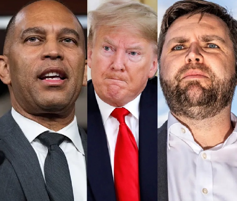 OccupyDemocrats's tweet image. BREAKING: Democrats hit Donald Trump with nightmare news by unveiling a new task force specifically designed to fight the "harm" being inflicted on America by the MAGA regime.

This is the last thing that Republicans wanted to hear...

House Minority Leader Hakeem Jeffries…