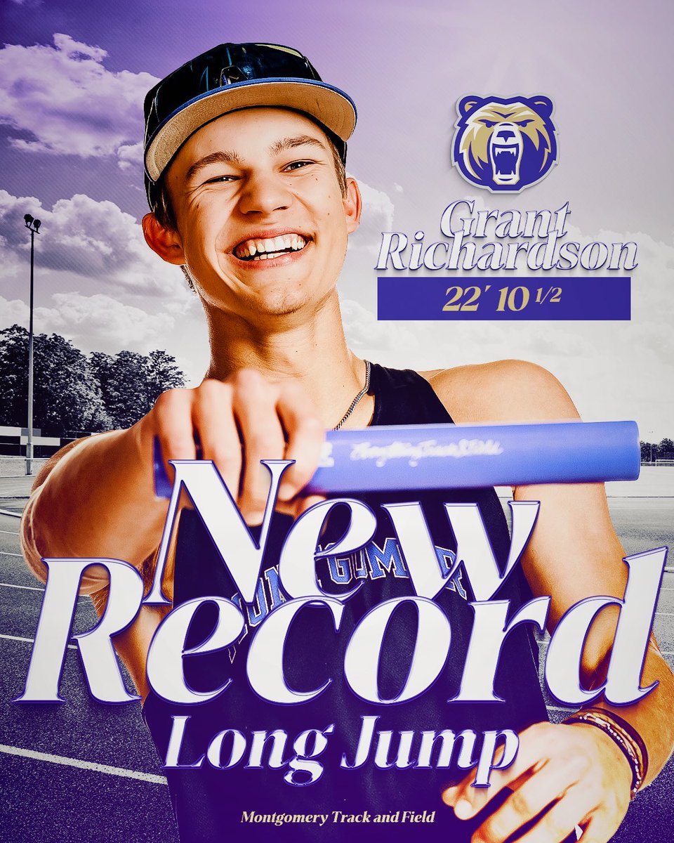 MHS Track & Field (@mhsbearstrack) on Twitter photo Congratulations to Grant Richardson for taking down the 10 year Long Jump School Record #BuildingChampions <a href="/grantr1chardson/">Grant Richardson Jr</a> <a href="/coachlaplante/">Brad LaPlante 🐻 🦁</a> <a href="/CoachRGresham/">Coach Rhett Gresham</a> <a href="/coachcooper_mhs/">Coach Grant Cooper</a> <a href="/mhs_bears/">Montgomery High School</a> <a href="/MontgomeryISD/">Montgomery ISD</a> Congratulations to Grant Richardson for taking down the 10 year Long Jump School Record #BuildingChampions <a href="/grantr1chardson/">Grant Richardson Jr</a> <a href="/coachlaplante/">Brad LaPlante 🐻 🦁</a> <a href="/CoachRGresham/">Coach Rhett Gresham</a> <a href="/coachcooper_mhs/">Coach Grant Cooper</a> <a href="/mhs_bears/">Montgomery High School</a> <a href="/MontgomeryISD/">Montgomery ISD</a>