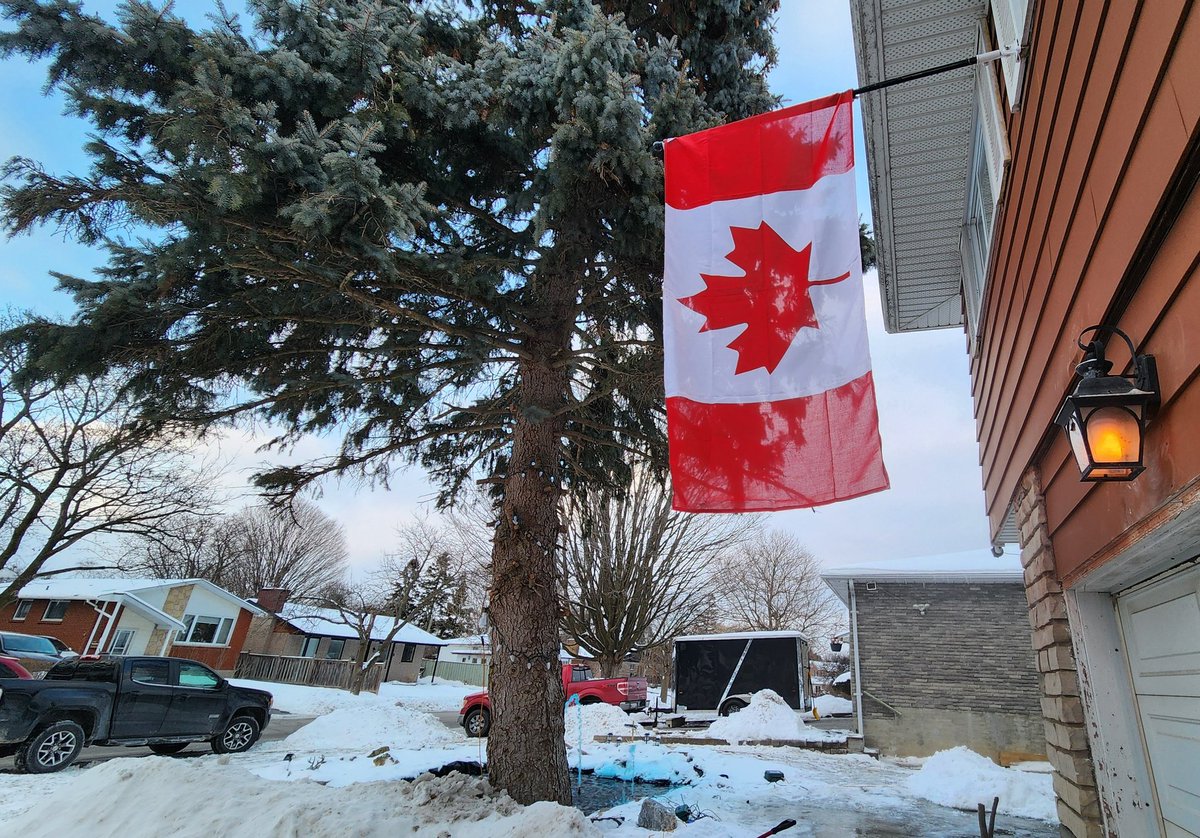 Mikeggibbs's tweet image. There's nothing better than a brand new Canadian flag. We just got it from Canadian Tire.
#FuckTrump
#FuckMAGA