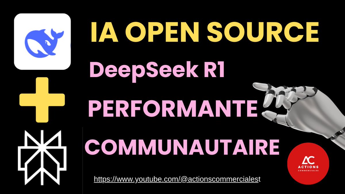 axizebusiness's tweet image. youtu.be/g4pvvIupwPQ?si… open source DeepSeek R1 à utiliser seul ou avec Perplexity. Découvrez *3 avantages clés* défit ChatGPT d&apos;OpenAI. Moins coûteux, local, communautaire. #IAOpenSource #DeepSeekR1 #Perplexity #axizebusinbess