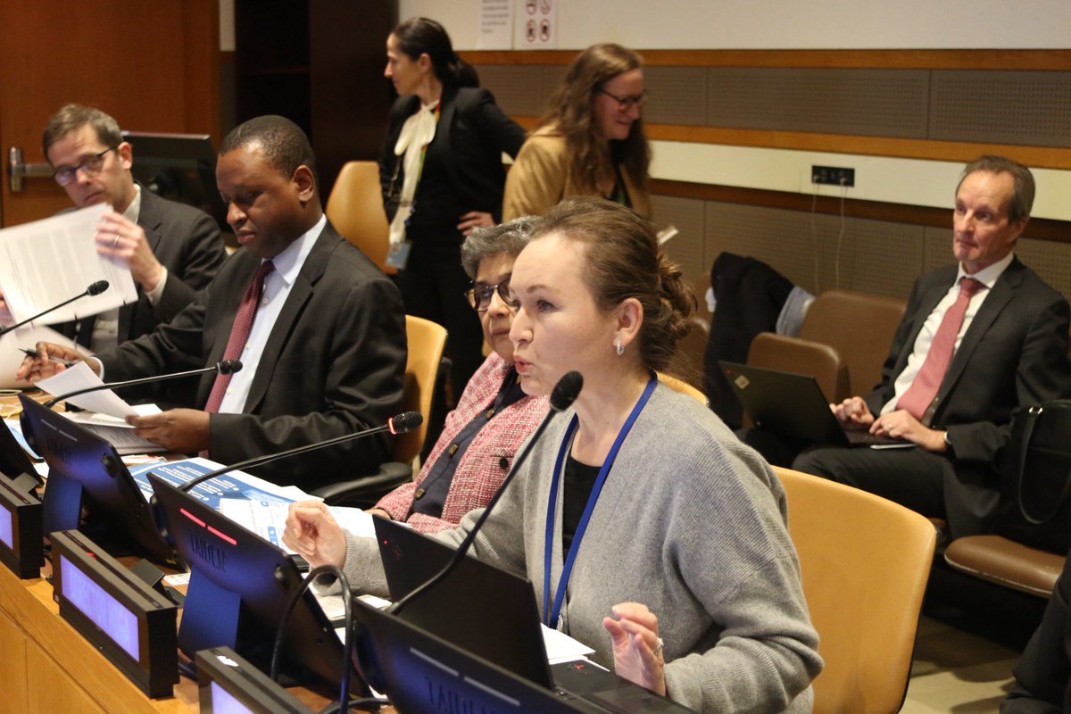 USGRabab_UN's tweet photo. Was honored to open an important event on how @MIGA can support LDCs, LLDCs & SIDS through innovative financing approaches, organized by @UNOHRLLS. Partnerships like these are key to scale-up #devfinance solutions & I look forward to continued engagement ahead of #FFD4 & beyond. https://t.co/X2ZkGWX4J7