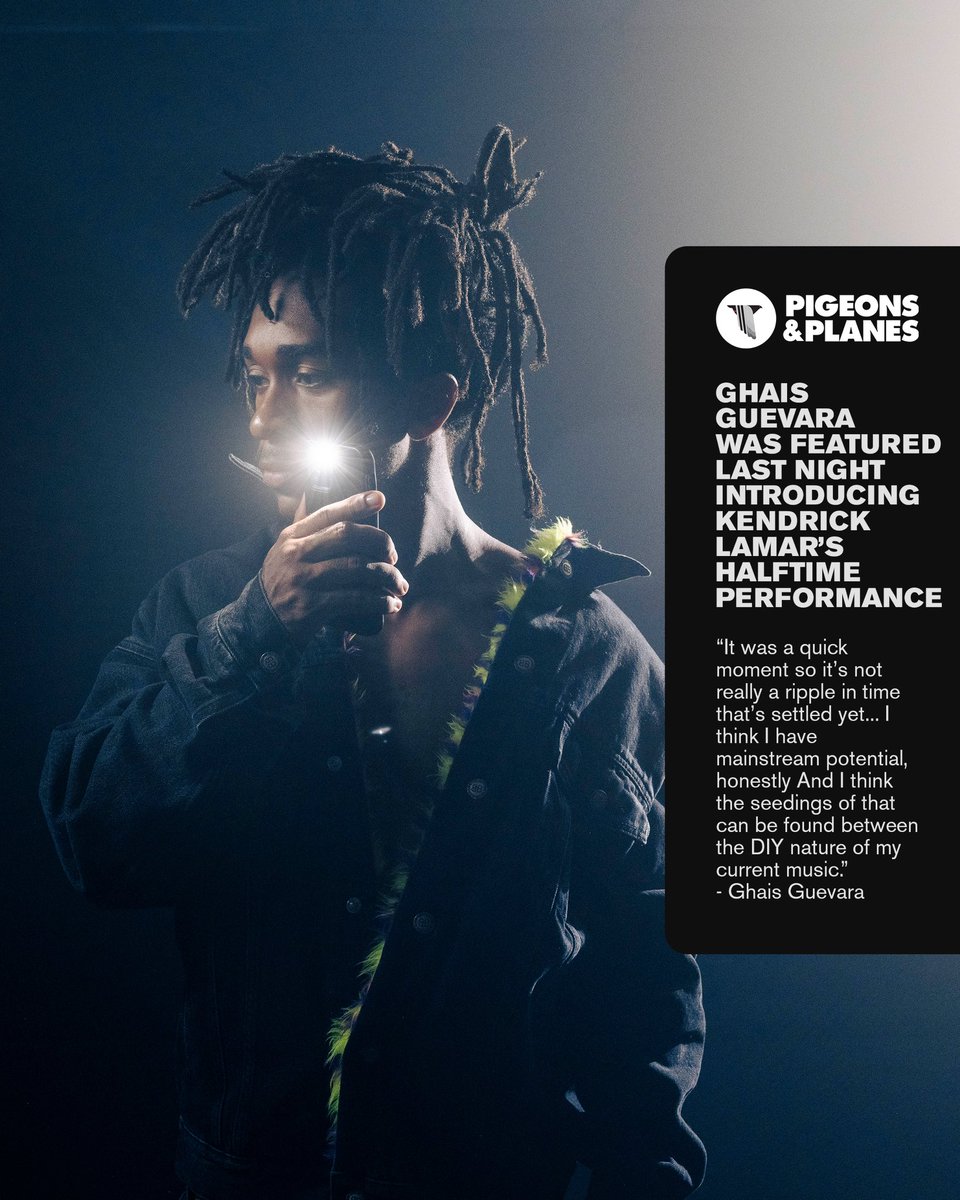 FatPossum's tweet image. .@GhaisGuevara’s track "The Old Guard Is Dead" was featured in the big game last night introducing @kendricklamar’s Halftime performance. Listen to his new album 'Goyard Ibn Said" now and hear it live this Wednesday in NYC at Baby's All Right: ghaisguevara.ffm.to/theoldguardisd…