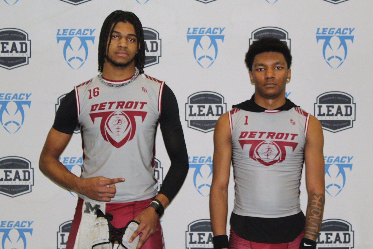 Legacy Football Organization (@legacymi_fball) on Twitter photo ⭐️Legacy Statewide 7on7 HS League Week 2 MVPs⭐️
Detroit Grey
Offense: Torrence Searcy - QB - Romulus - 2026 Defense: Drake Vance - DB - Redford Union - 2026
<a href="/Legacy_Recruit/">Legacy Recruiting</a> <a href="/gamebreakerhg/">GameBreaker</a> <a href="/TheD_Zone/">The D Zone</a> <a href="/LegacyDetroitMI/">Legacy Detroit</a>
#legacy #jointhemovement #7on7 ⭐️Legacy Statewide 7on7 HS League Week 2 MVPs⭐️
Detroit Grey
Offense: Torrence Searcy - QB - Romulus - 2026 Defense: Drake Vance - DB - Redford Union - 2026
<a href="/Legacy_Recruit/">Legacy Recruiting</a> <a href="/gamebreakerhg/">GameBreaker</a> <a href="/TheD_Zone/">The D Zone</a> <a href="/LegacyDetroitMI/">Legacy Detroit</a>
#legacy #jointhemovement #7on7