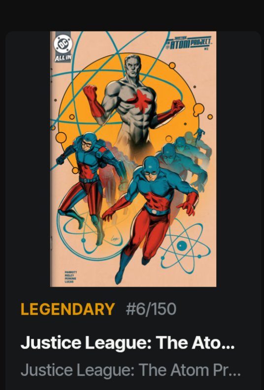 RedxCarbon's tweet image. Secured from the @CandyDigital MP
candy.io/dc/editions/18…

Basically Mint #1 of the legendary Cover B by the legendary @Leirixart 

@DCOfficial @DC3Collectibles #DCNFT #JusticeLeague #TheAtomProject @DC3Wiki