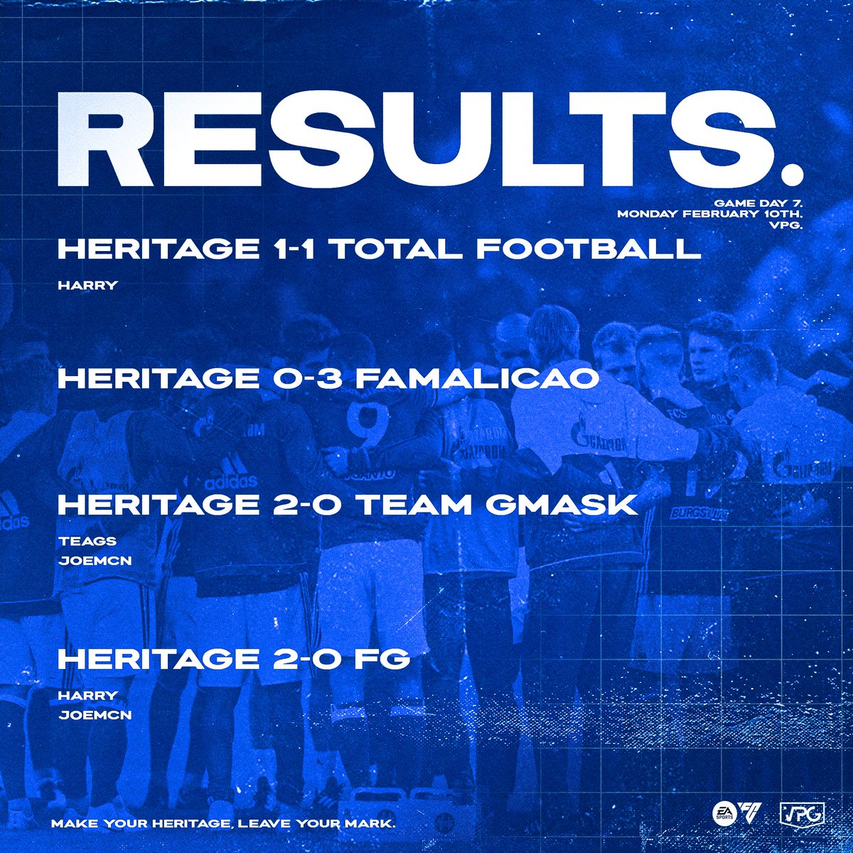 Heritage (@heritagefifa) on Twitter photo Match day 7 results
Very mixed night,
Chip pens still banned?
<a href="/proclubs_weekly/">Pro Clubs Weekly</a> <a href="/OfficialVPG/">Virtual Pro Gaming</a> Match day 7 results
Very mixed night,
Chip pens still banned?
<a href="/proclubs_weekly/">Pro Clubs Weekly</a> <a href="/OfficialVPG/">Virtual Pro Gaming</a>