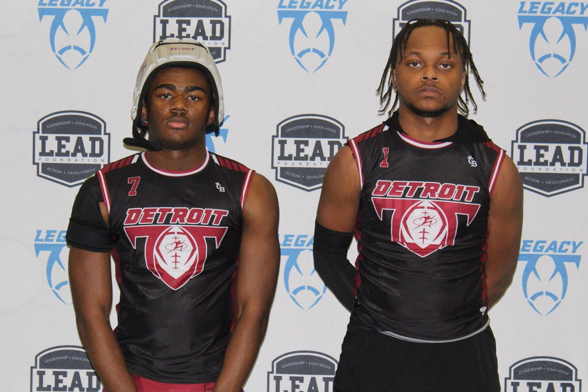 Legacy Football Organization (@legacymi_fball) on Twitter photo ⭐️Legacy Statewide 7on7 HS League Week 2 MVPs⭐️
Detroit Black
Offense: Demaree Walker - WR - Madison - 2025 Defense: Kobe Jones - DB - Redford Union - 2026
<a href="/Legacy_Recruit/">Legacy Recruiting</a> <a href="/gamebreakerhg/">GameBreaker</a> <a href="/TheD_Zone/">The D Zone</a> <a href="/LegacyDetroitMI/">Legacy Detroit</a>
#legacy #jointhemovement #7on7 ⭐️Legacy Statewide 7on7 HS League Week 2 MVPs⭐️
Detroit Black
Offense: Demaree Walker - WR - Madison - 2025 Defense: Kobe Jones - DB - Redford Union - 2026
<a href="/Legacy_Recruit/">Legacy Recruiting</a> <a href="/gamebreakerhg/">GameBreaker</a> <a href="/TheD_Zone/">The D Zone</a> <a href="/LegacyDetroitMI/">Legacy Detroit</a>
#legacy #jointhemovement #7on7