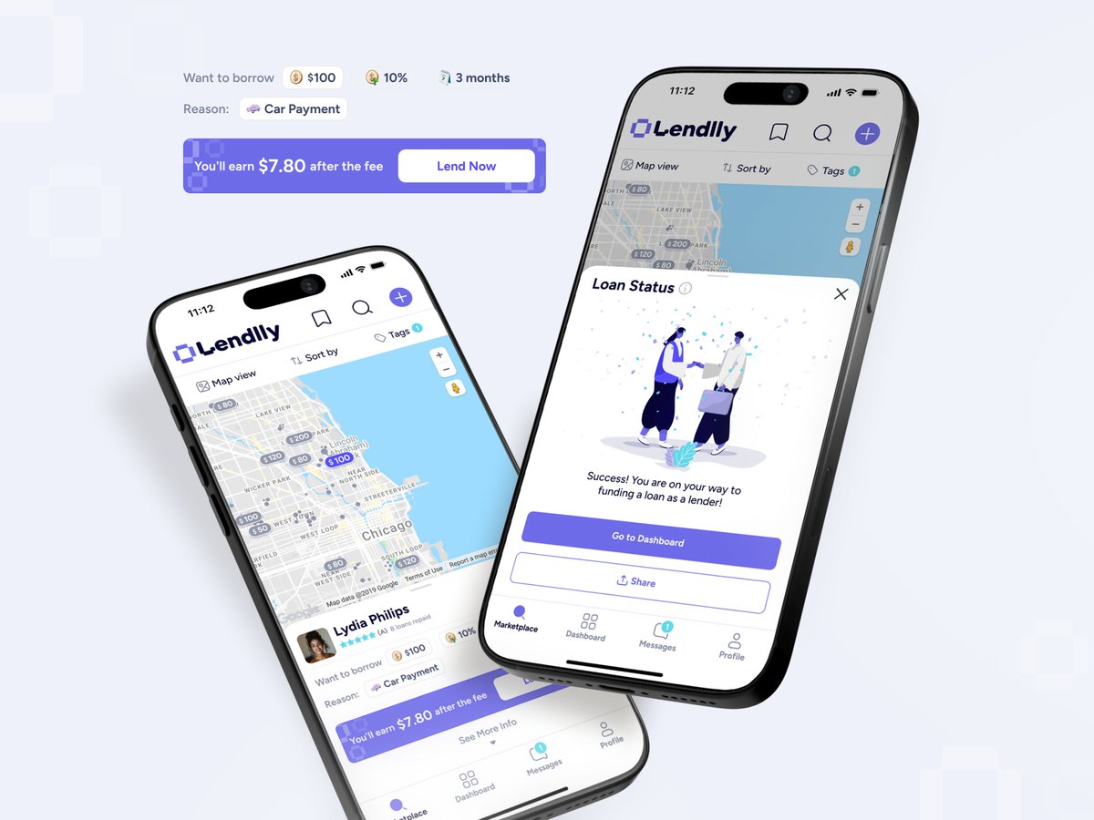 boychuk_andriy's tweet photo. Lendlly Mobile App - Light Mode https://t.co/P40sR4k1qA