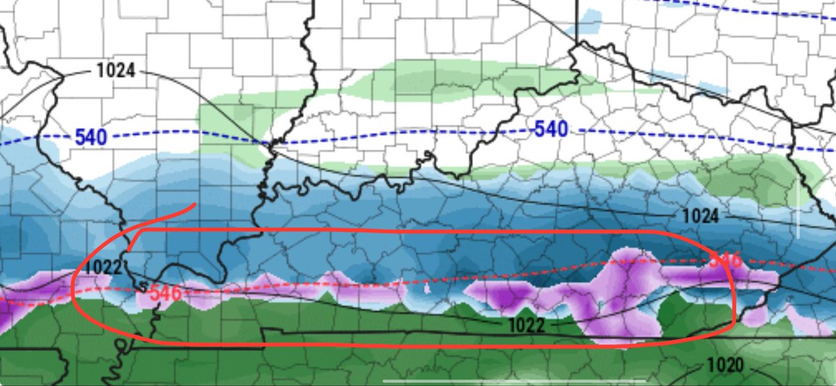 I65WxSils's tweet photo. SOUTHERN KY:
The very latest RAP has started to see what the GFS has hinted for days… the *Southern* trend. It’s not a definite but a trend as of last few runs. Even the last HRRR jogged a bit SOUTH. Will Bowling Green and Cumberland Pkwy get on lgt accumulation? ❄️ #WeRage https://t.co/hmpxaZHplG