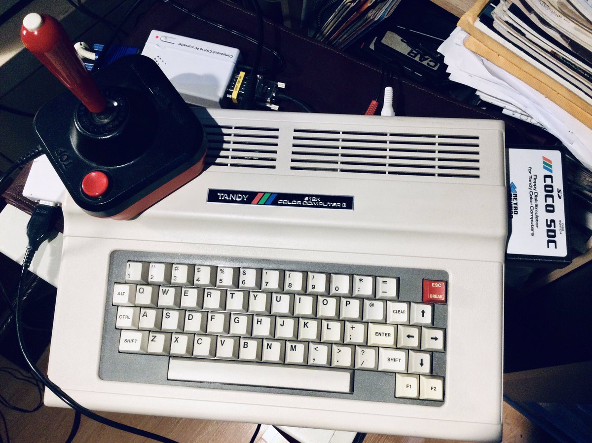 gordoslair's tweet photo. Tandy Color Computer 3 action via RGB. #Tandy #Tandycoco
#8bitgaming https://t.co/Rb35eCeu41