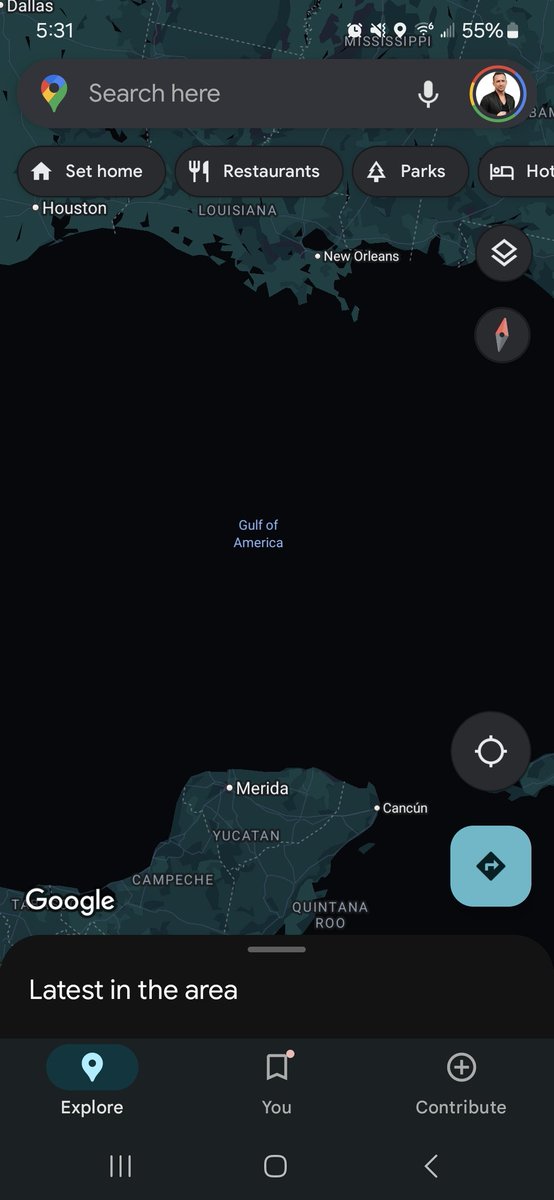 Google made the update, it's officially the Gulf of America