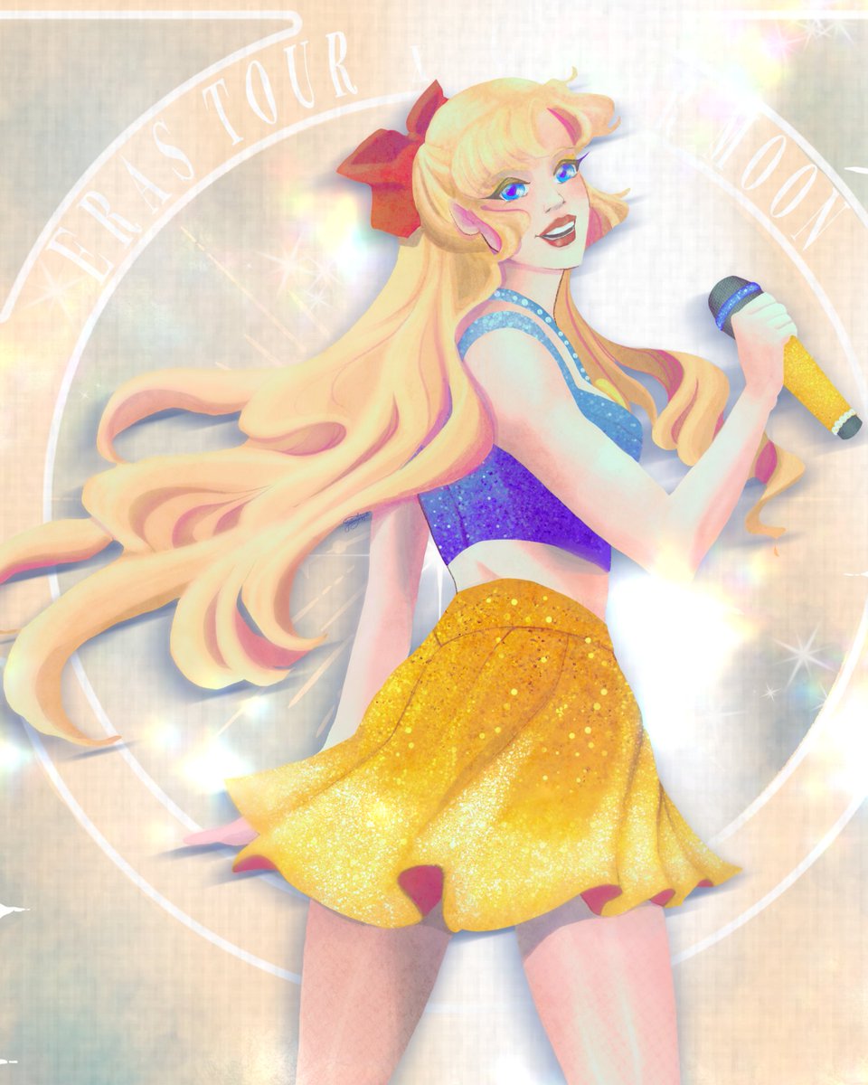 The #erastour still lives rent free in my brain. #erastouroutfits are Sailor Guardian coded right? JUST ME? 🫠😅- Did I miss the hype? What song on 1989 do you think fits Venus best? 
#sailormoonart 
#sailormoonfanart 
#erastourart 
#taylorswiftfanart 
#sailorvenus