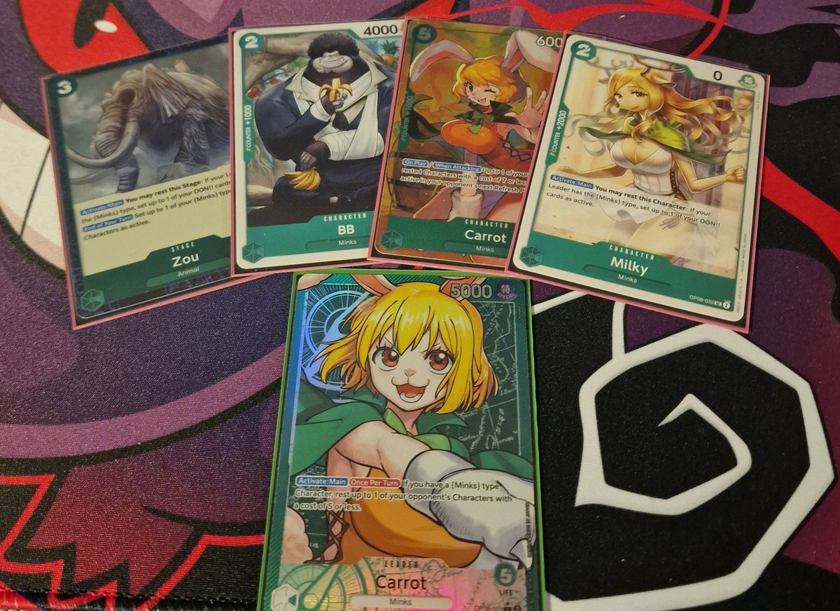 CJM12_'s tweet photo. Played Carrot tonight, 38 cards same as @pironekogift list as 09 format. 

BB is so good and combo of Milky &amp; Zou is basically Cavendish every turn.

Will look to play this again with some tweaks. https://t.co/N4lTWdMKGk