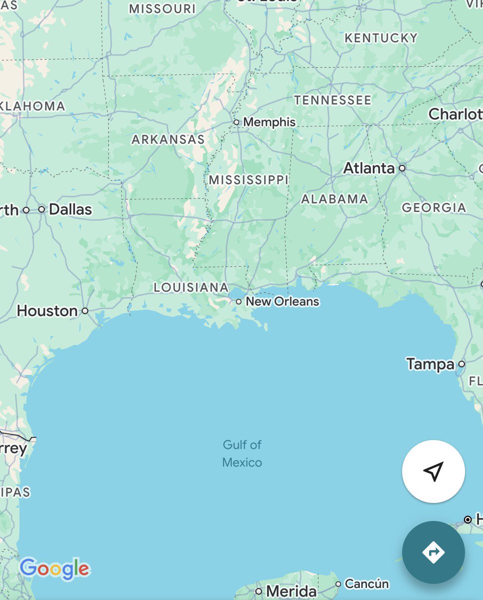 EndWokeness's tweet photo. BREAKING: Gulf Of Mexico updated to Gulf Of America on Google Maps https://t.co/qdGyRMU6ZC