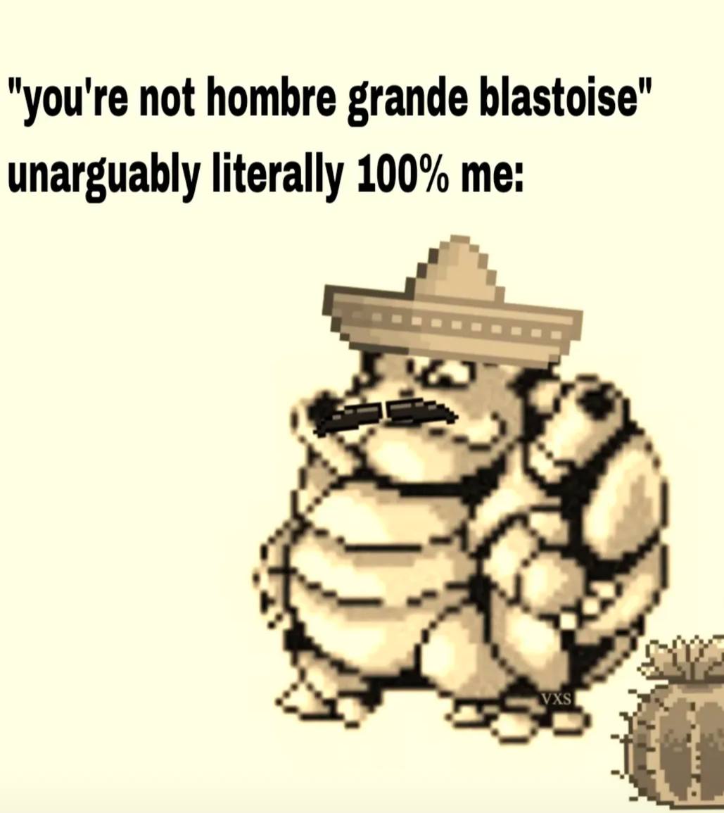 <a href="/jewelsindefi/">Jools</a> BIG MAN BLASTOISE 
BIG MAN BLASTOISE