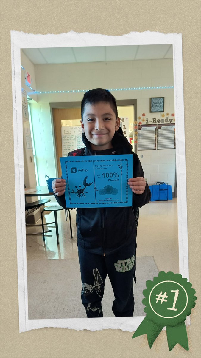 EESKerr3's tweet photo. Our very first Reflex Master! Francisco has reached 100% fluency in his multiplication and division facts!! He is a math rock star! Keep it up! #eessoars https://t.co/2Ve3vVNfGb