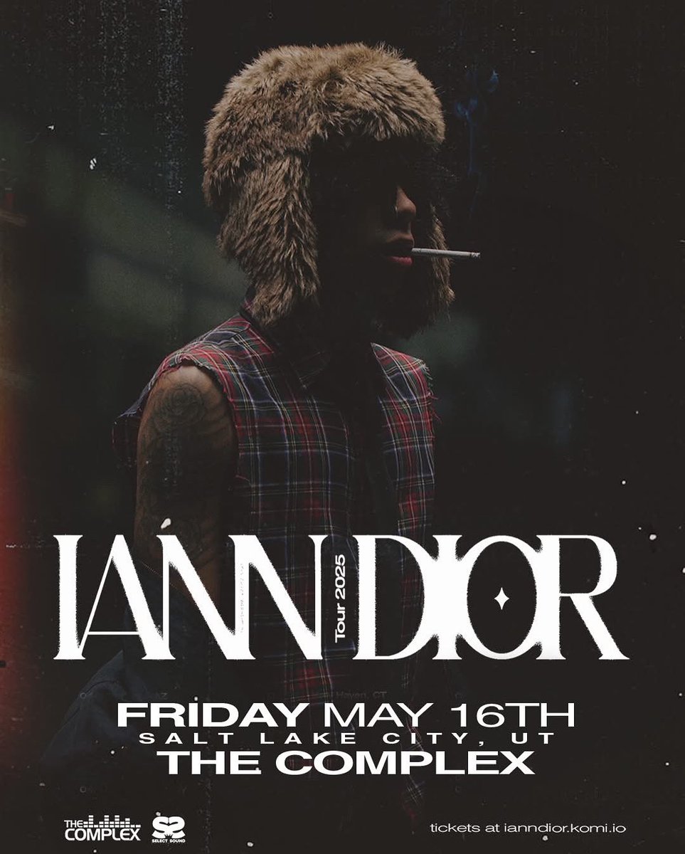 SelectSoundENT's tweet image. Just in! iann dior returns to The Complex on May 16th!! VIP Meet &amp;amp; greets on sale tomorrow (2/11) at 11am with GA tickets on sale Wednesday at 11am:  thecomplexslc.com/event-2641.htm