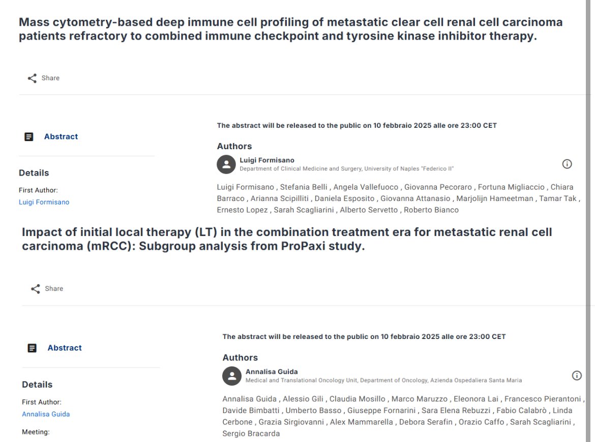 <a href="/ASCO/">ASCO</a> #GU25: Here we are!! 
Thanks to colleagues and friends for my involvement. 👇🏼
<a href="/giovanna55701/">Giovanna Pecoraro</a> <a href="/meeturoIT/">Meet-URO</a> <a href="/RebuzziSara/">Sara Elena Rebuzzi</a> <a href="/LuigiFormisano_/">Luigi Formisano</a> <a href="/Sergio130902627/">sergio.bracarda</a> <a href="/g_procopio_/">Giuseppe Procopio</a> <a href="/CinziaConted/">cinzia conteduca</a>