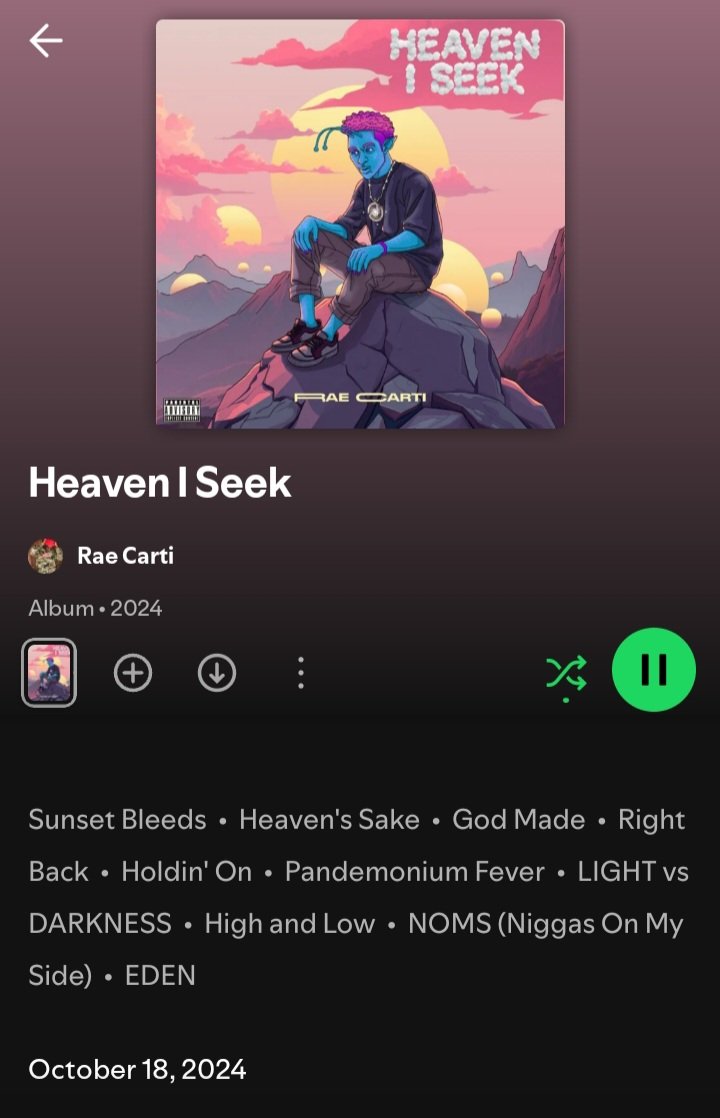 r_carti's tweet photo. Give this album a listen: Heaven I Seek
https://t.co/5kux36abMG https://t.co/MuixSPoxLH
