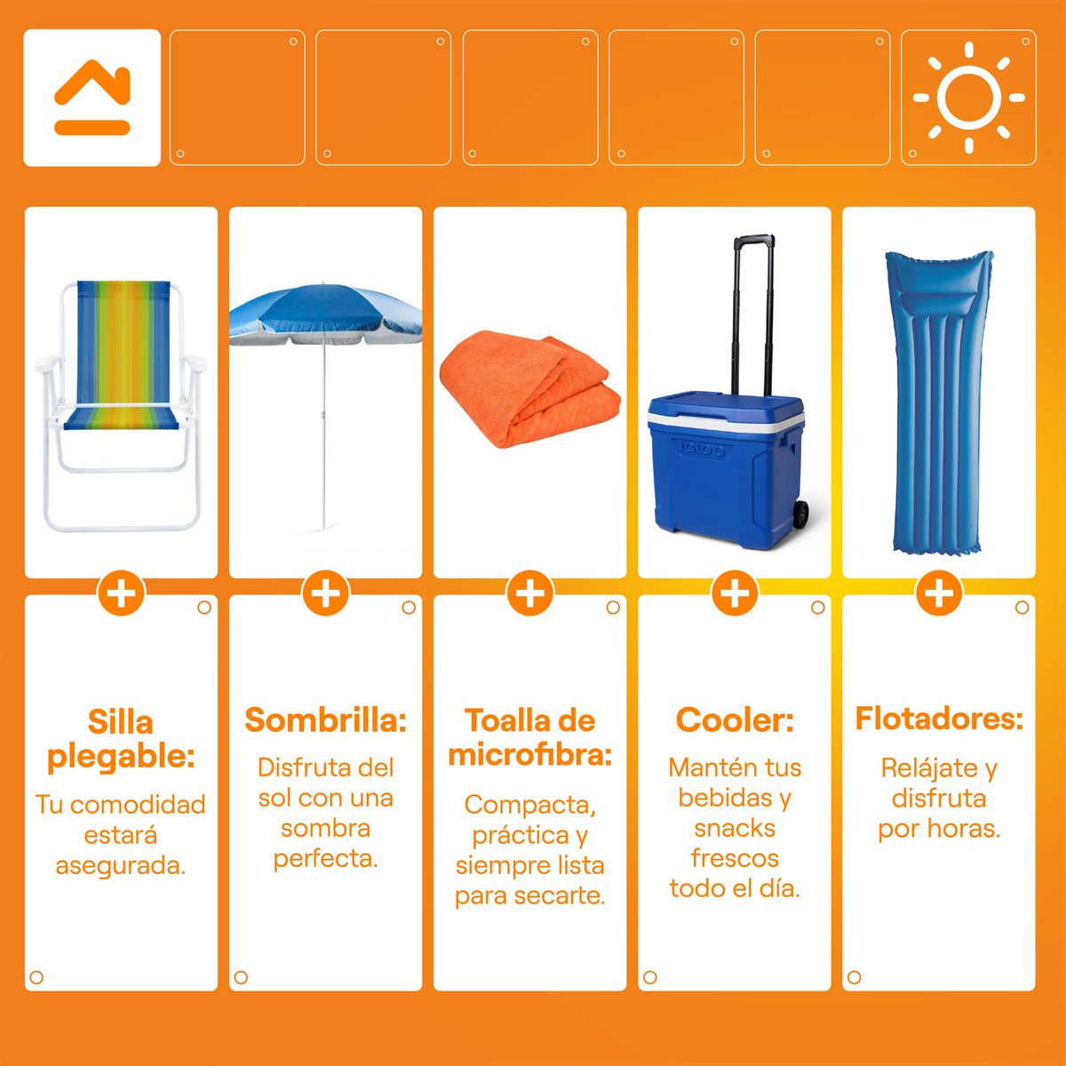 🏖 ¡Arma tu fin de semana playero con Promart! 🕶

Prepárate para disfrutar del sol, la arena y la brisa con todo lo necesario para vivir momentos únicos. Aquí te recomendamos 5 productos esenciales para este verano. 🌊