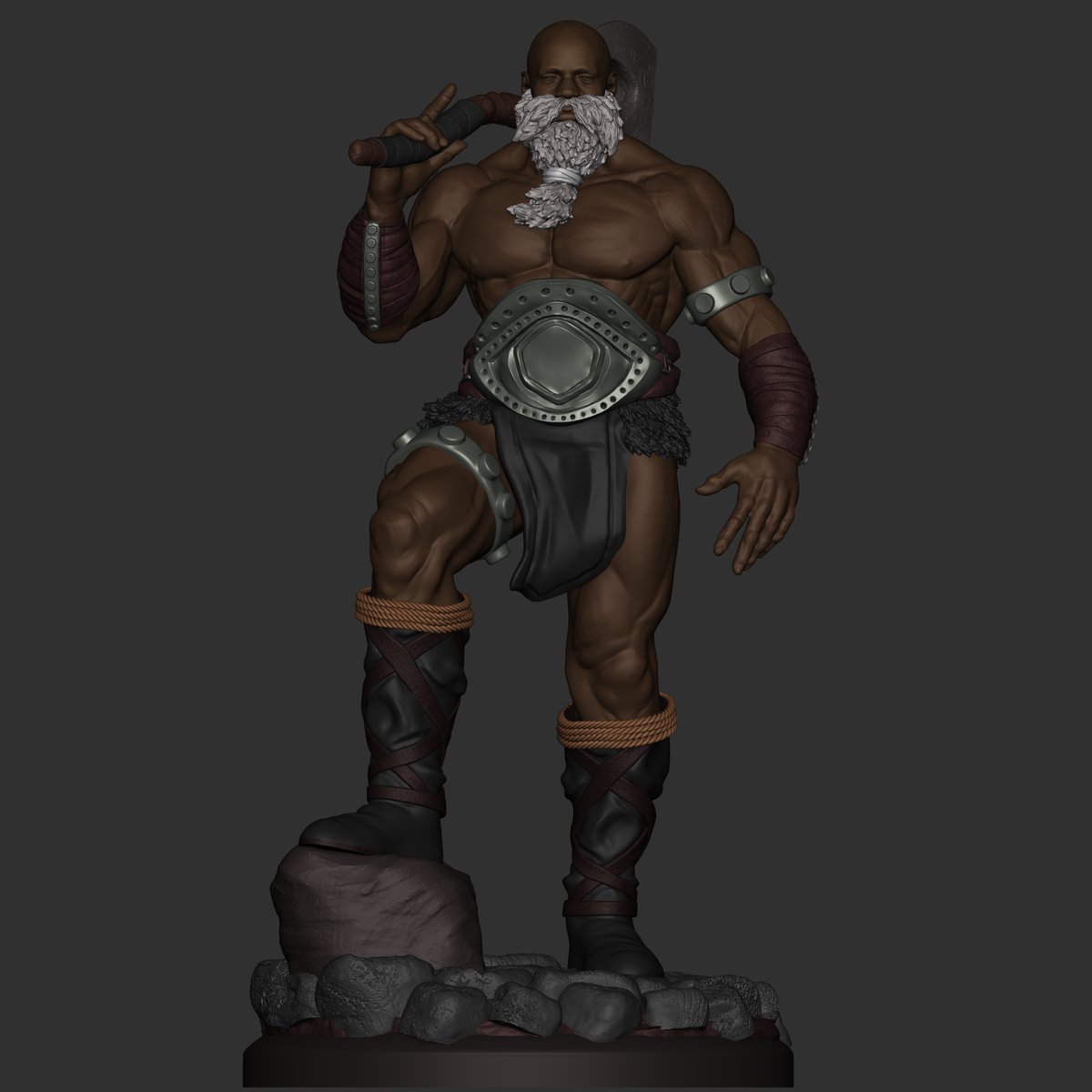 Romulonasart's tweet photo. W.I.P The barbarian

#colletible#actionfigure#tabletop#zbrush#3dcharacter https://t.co/VSJrdakhO7