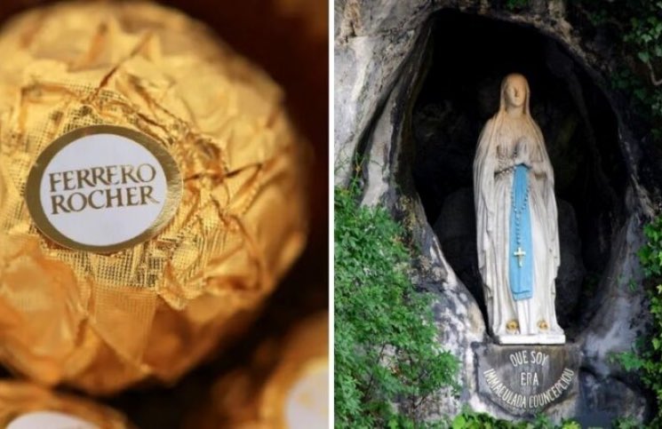Sachinettiyil's tweet image. Michele Ferrero, the Italian billionaire who founded the Ferrero group, one of the top chocolate manufacturers in the world, was a devout Catholic who held a special devotion to Our Lady of Lourdes. It's said that the company's chocolate brand, Ferrero Rocher, was named in…