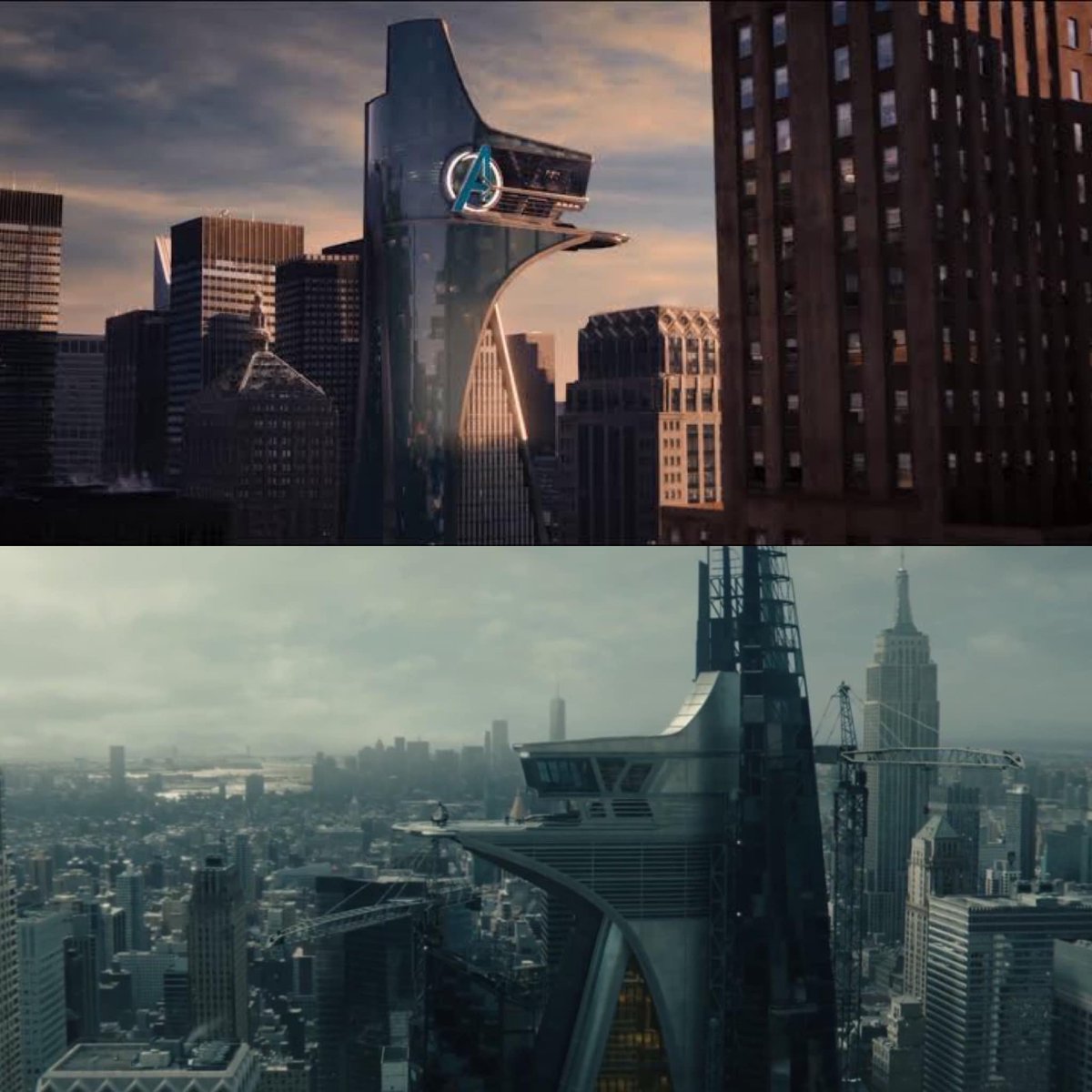 MultiversoNews1's tweet photo. Novo visual da torre dos #vingadores
no trailer do filme #Thunderbolts. https://t.co/vJNdtFQmM8