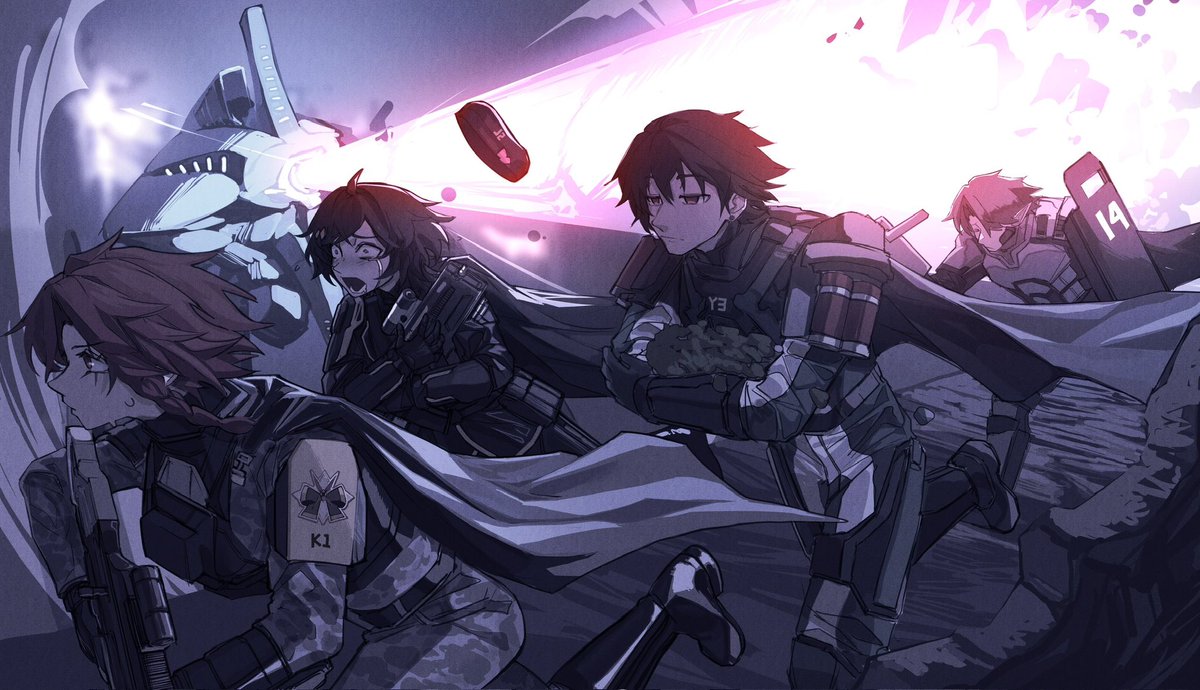 I couldn’t wait any longer, but here’s a <a href="/helldivers2/">HELLDIVERS™ 2</a> art piece I commissioned from <a href="/Heartbreak_Juan/">HB ✧</a>! Featuring the No-Sleep Squad, who are tagged in the pic. For Democracy! #Helldivers2