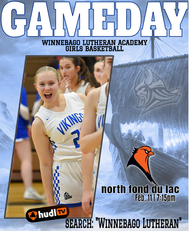 🏀GAMEDAY🏀

Back at it tonight against the NFDL Orioles in a Flyway Conference game.  Come out and cheer on the Vikings!

👀- Orioles (4-6 | 9-9) 🆚 Vikings (4-7 | 8-11)
⏰- JV 5:50 | V 7:15
📍- Winnebago Lutheran Academy
📺- Hudl Fan➡️fan.hudl.com/usa/wi/fond-du…