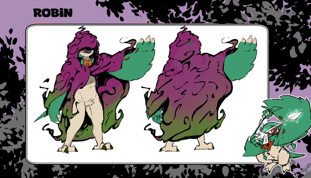 Cindersticks's tweet photo. Ref sheet C*mm for @Pentuft 's Robin~ https://t.co/sY97vNzYG1