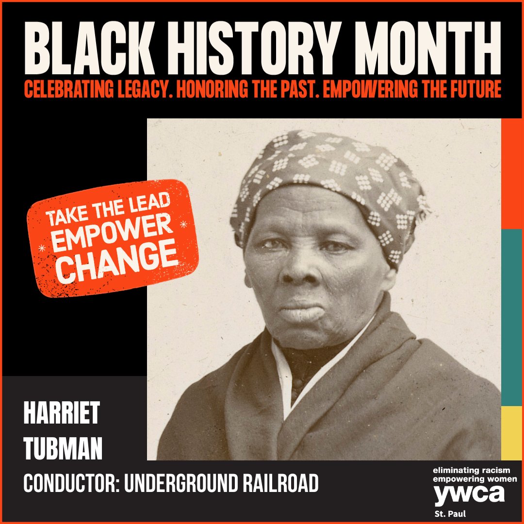 Harriet Tubman played a key role in the Underground Railroad in the 1800s. Tubman heroically risked her own life leading rescue missions to free about 70 enslaved people during her time as a conductor on the Underground Railroad. #BlackHistoryMonth #ONEYWCA