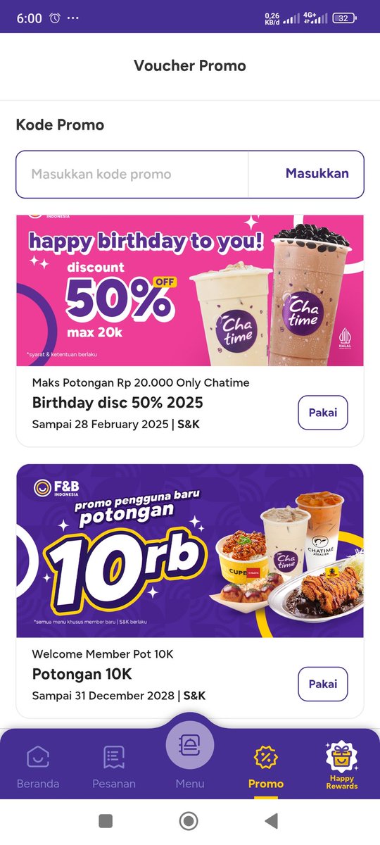bekusmawan's tweet photo. @kekadalan @tanyarlfes Ijin nambahin nder, chatime juga dpt hahha https://t.co/RpaEOwUOnV