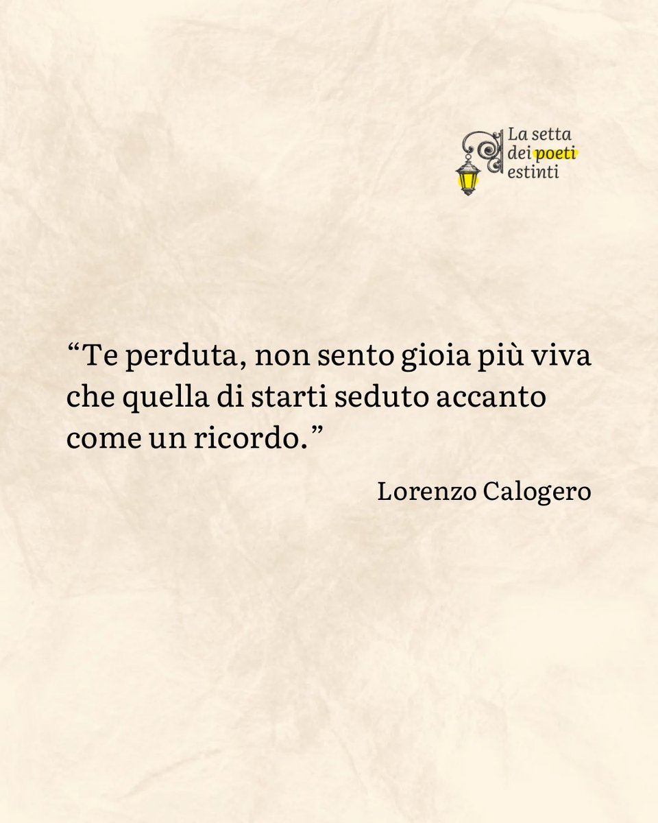 Lorenzo Calogero.

#poesie