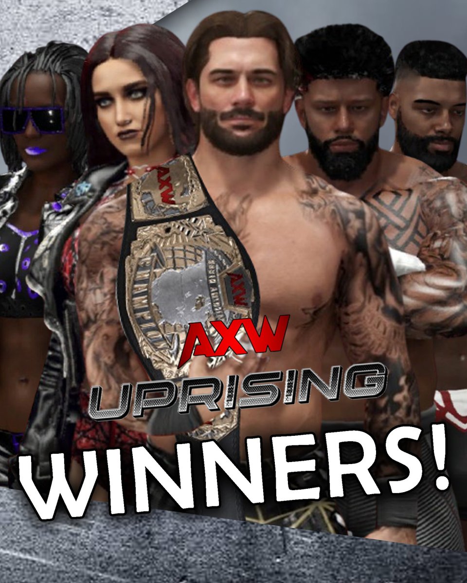 Alpha Xtreme Wrestling (@axwrestle) on Twitter photo This year's brand wars ends with Team Uprising being the A-Brand!!!
Congratulations!!! π₯π₯π₯π₯
@blix_blizz75384 <a href="/2kVioletA/">Violet Anderson</a>
#AXWCivilWargames This year's brand wars ends with Team Uprising being the A-Brand!!!
Congratulations!!! π₯π₯π₯π₯
@blix_blizz75384 <a href="/2kVioletA/">Violet Anderson</a>
#AXWCivilWargames