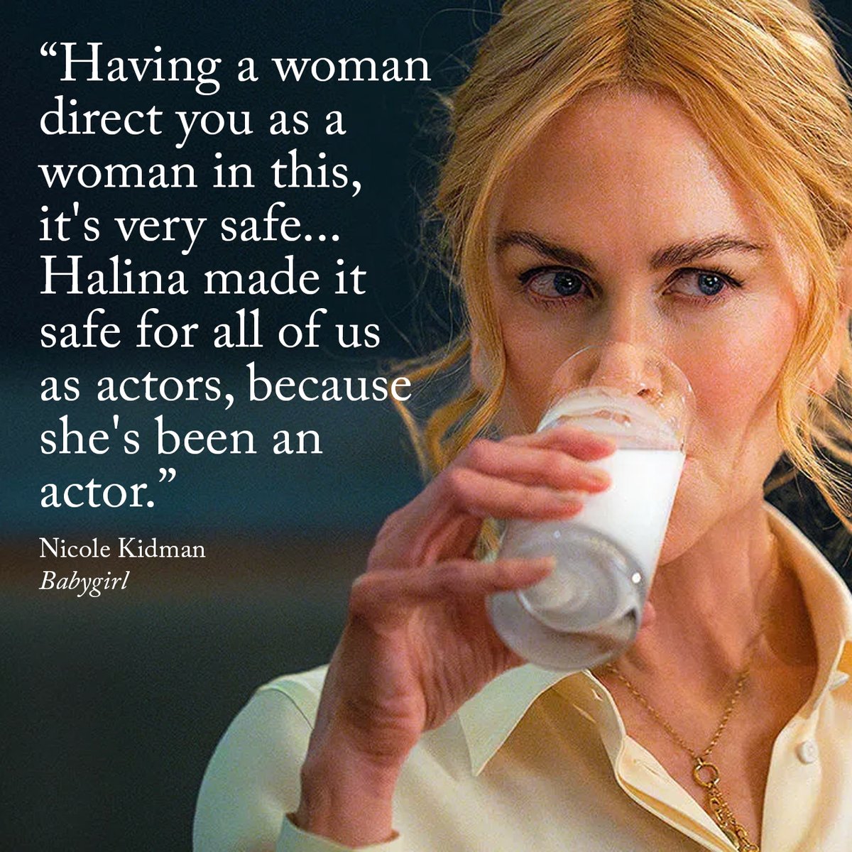 NBR Best Actress winner #NicoleKidman and filmmaker @HalinaReijn talk 90s erotic thrillers, improv, and their #NBRtop10 film #Babygirl with NBR 🥛 Full Q&amp;A on our site!
nationalboardofreview.org/2025/02/qa-wit…