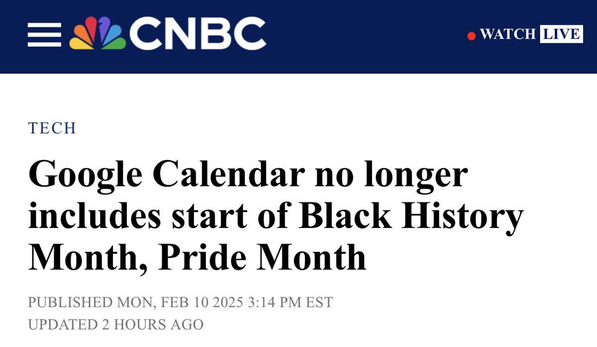 brokebackUSA's tweet photo. You’re excited because Google Maps changed to “Gulf of America”

I’m excited because Google Calendar got rid of Pride Month 

We are not the same. https://t.co/lqBQwzG7Aa
