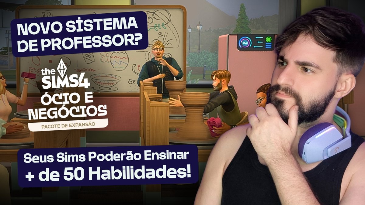 elvisplaylive's tweet photo. Vídeo Novo no Canal! 🔴

Dar AULA? Como assim? 😳 Em Ócio e Negócios, Seus Sims Poderão Ensinar MAIS de 50 Habilidades! 👩‍🏫🧑‍🏫👨‍🏫

🔗 https://t.co/bVChlkBU3I

#TheSims4 #ÓcioENegócios #Ensinar #NovasHabilidades