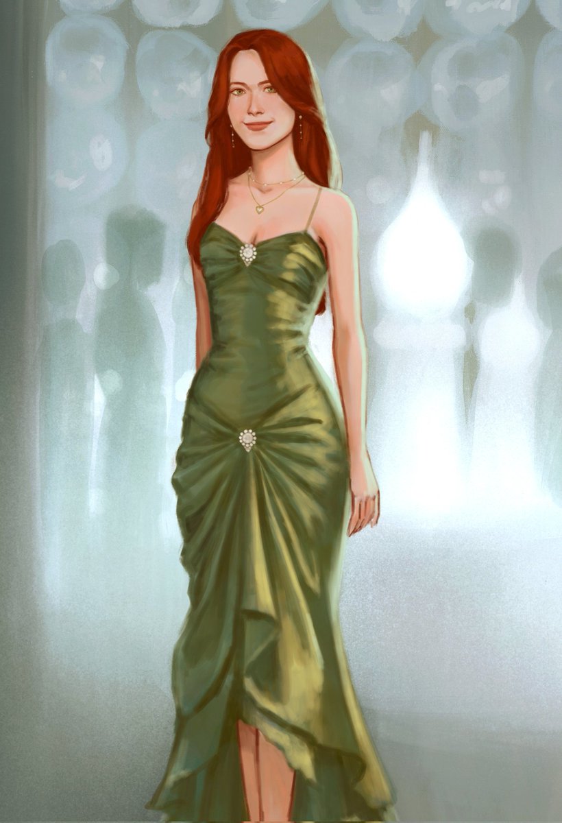 green yule ball dress Off-the-shoulder Mermaid Elegant Beaded Long Formal Gown Overskirt Eve –  SELINADRESS main image 0