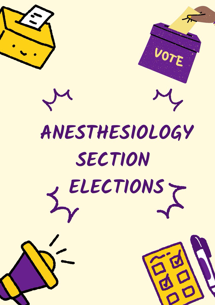 SCCM Anesthesiology Section (@sccm_anesth) on Twitter photo 📣Get ready to vote for Anesthesiology Section Steering Committee members. Voting portal link below ⤵️.
Log in with your SCCM credentials and cast your vote !
Polls are open till Feb 14 ,2025.
sccmawards.secure-platform.com/a/solicitation…
<a href="/madihasyed85/">Madiha Syed</a> <a href="/slthomps12/">Shaun Thompson 🇺🇸😷</a> <a href="/iamyourgasman/">Tamas Szakmany MBE</a> <a href="/tbenjaco/">Talia K. Ben-Jacob, MD, MSc</a> 📣Get ready to vote for Anesthesiology Section Steering Committee members. Voting portal link below ⤵️.
Log in with your SCCM credentials and cast your vote !
Polls are open till Feb 14 ,2025.
sccmawards.secure-platform.com/a/solicitation…
<a href="/madihasyed85/">Madiha Syed</a> <a href="/slthomps12/">Shaun Thompson 🇺🇸😷</a> <a href="/iamyourgasman/">Tamas Szakmany MBE</a> <a href="/tbenjaco/">Talia K. Ben-Jacob, MD, MSc</a>