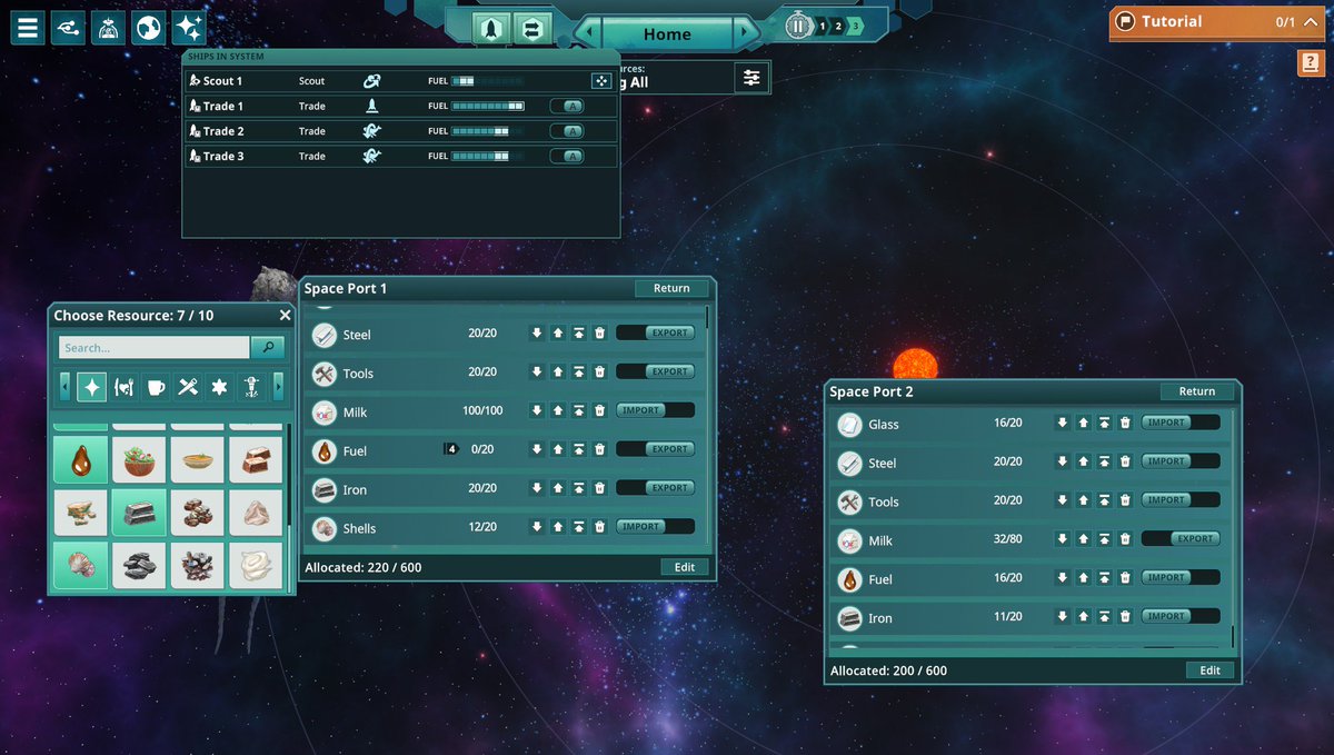 Planets in BTS give access to lots of unique resources - and two different ways of getting these to and from Kewa.

💪 Manual: for shipping precise quantities in ad hoc situations.
🚚 Automated: set it and forget it! Better suited to maintaining an ongoing supply chain.