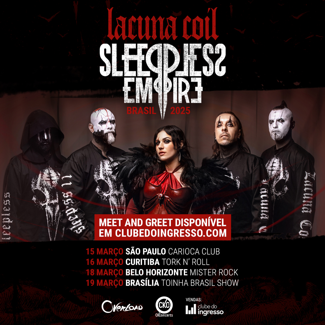 Meet &amp; Greet com o Lacuna Coil já disponível. 

clubedoingresso.com/lacunacoil