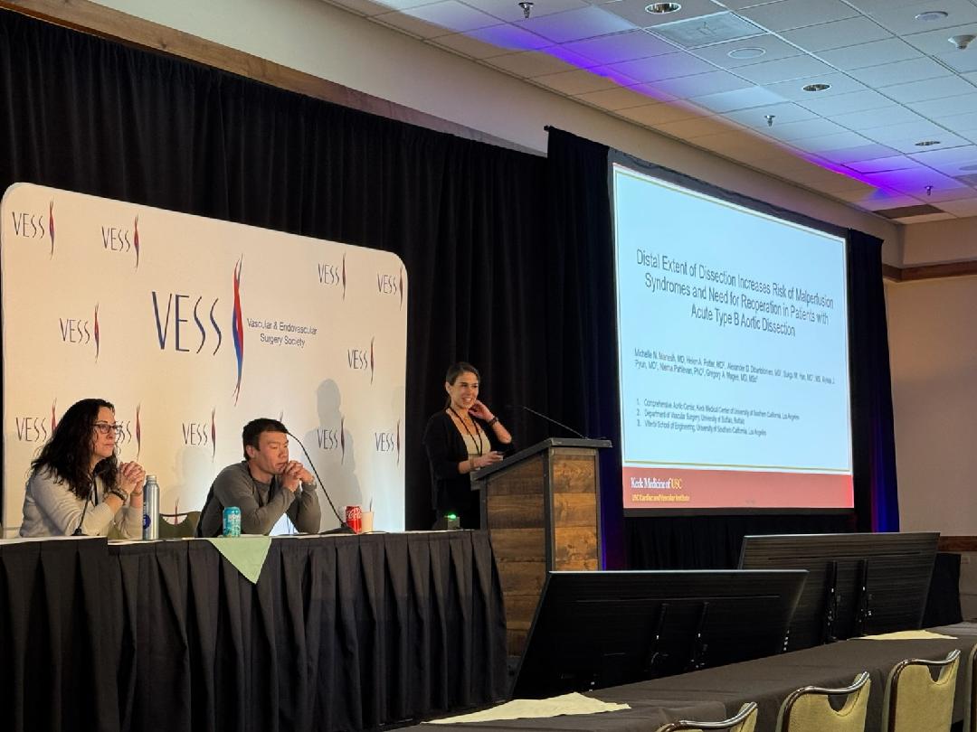 USC Vascular Surgery (@usc_vascular) on Twitter photo Our integrated resident Dr. Michelle Manesh <a href="/mmanesh20/">Michelle Manesh</a> presents her work on malperfusion and extent of dissection in #TBAD at #VESS2025.
<a href="/KeckMedicineUSC/">Keck Medicine of USC</a> <a href="/USCGenSurg/">USC | LAG Surgery</a> <a href="/KECKSchool_USC/">Keck School of Medicine of USC</a> Our integrated resident Dr. Michelle Manesh <a href="/mmanesh20/">Michelle Manesh</a> presents her work on malperfusion and extent of dissection in #TBAD at #VESS2025.
<a href="/KeckMedicineUSC/">Keck Medicine of USC</a> <a href="/USCGenSurg/">USC | LAG Surgery</a> <a href="/KECKSchool_USC/">Keck School of Medicine of USC</a>