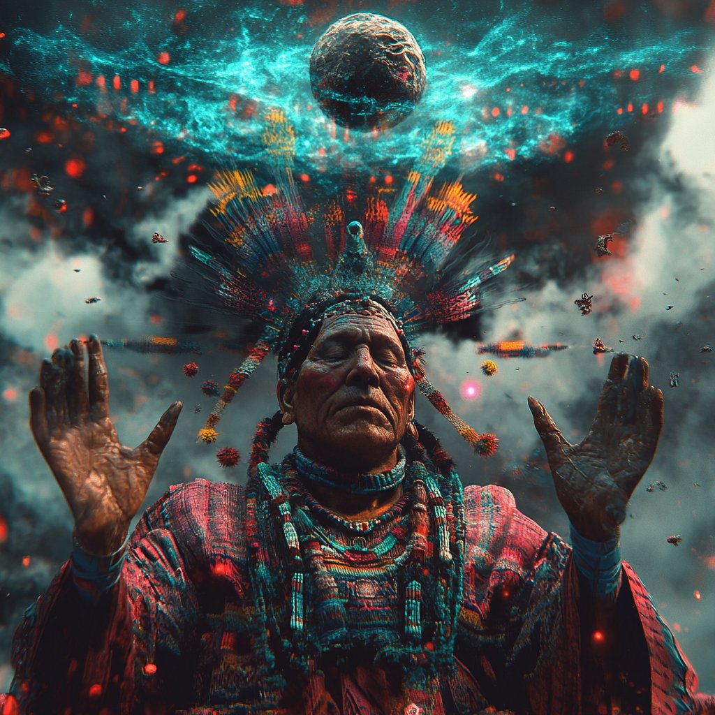 DaemonDemian's tweet photo. This is my art #art #chamans #sacredanimals #quantum #dmt #rituals #meditation #nft #crypto https://t.co/HVJ8pjReFA